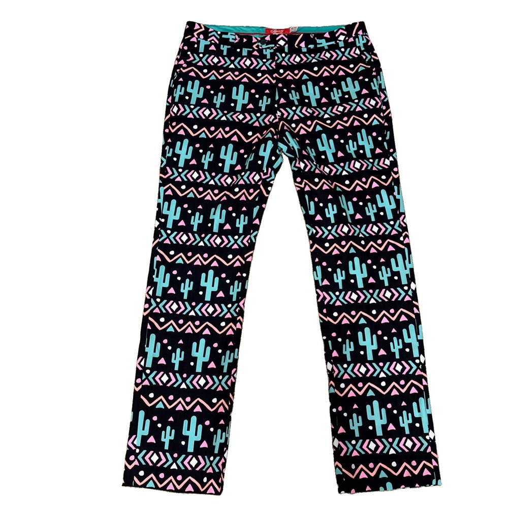 Shinesty Men's Pants 36 X 33 actual Cactus Fiesta All Over Pattern